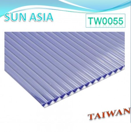 Shutter Multiwall Polycarbonate Sheet (Blue) - Shutter Multiwall Polycarbonate Sheet (Blue)