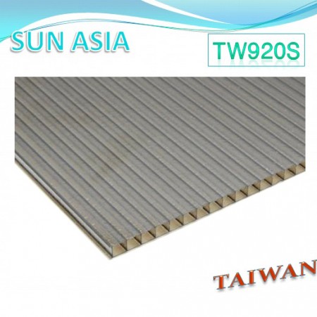 Frosted Twin Wall Polycarbonate Sheet (Brown)