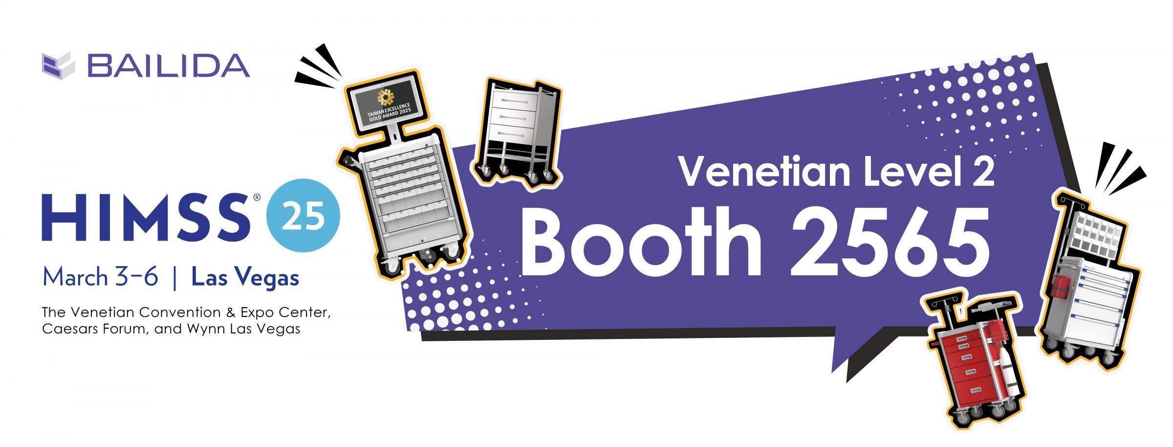 Ontdek Slimme Medische Wagens op HIMSS2025.