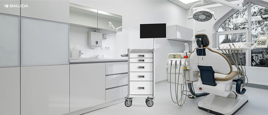 NC Series Equipment cart has combined the conventional medical cart functionality with your digital needs in wards.