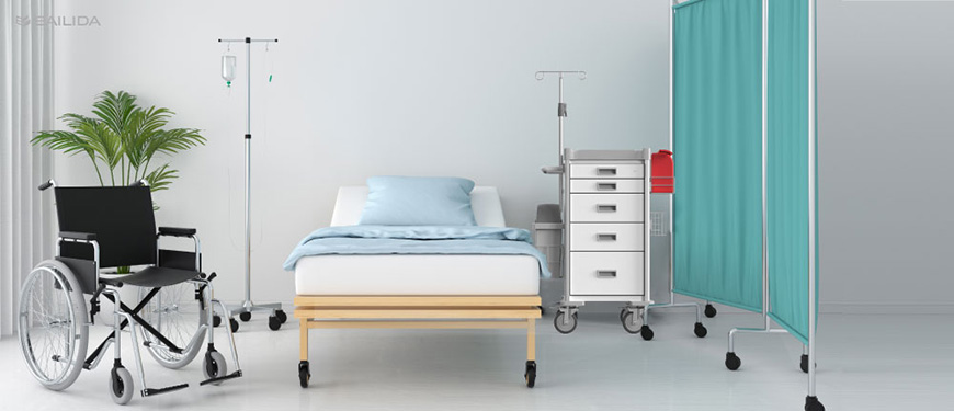 BAILIDA's slim medical cart for narrow space.