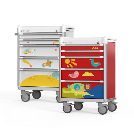Wózek pediatryczny (seria EX) - Praktyczny wózek pediatryczny.