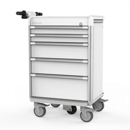 Chariot de traitement motorisé (Série EX) - BAILIDA Le chariot médical motorisé améliore la sécurité et l'efficacité dans les hôpitaux en transportant en douceur l'équipement et les fournitures.