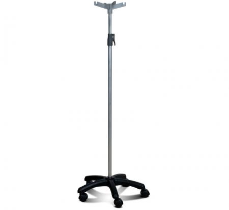 Poste de Suero Ajustable para Hospital con Ruedas - Soporte de suero ajustable para hospital con ruedas para el cuidado móvil del paciente.