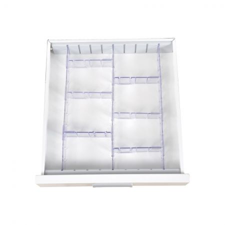 BAILIDA 6”Adjustable Divider Set in Drawer for Narrow Cart - Medical 6”Adjustable Drawer Divider Set for Compact or Slimmer Cart.