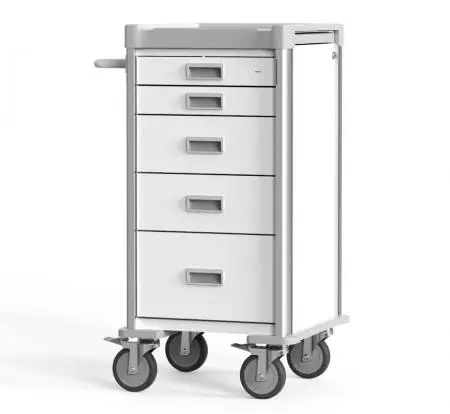 Compact Procedure Cart for Narrow Space (NC Series) - Highly Customizable Compact Crash Cart.