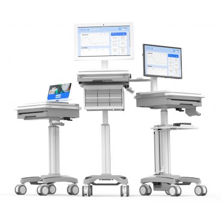 Postazione di lavoro su ruote (NEXUS) - BAILIDA NEXUS Smart Medical Workstation. Progettata appositamente per visite in reparto efficienti con una struttura leggera.