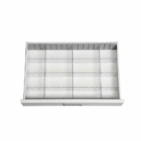 BAILIDA 3”Fixed Divider Set in Drawer - Clear 3” Medical Drawer Divider Set.