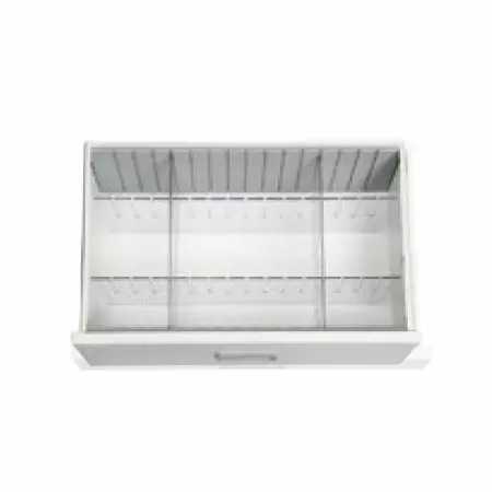 BAILIDA 6”Fixed Divider Set in Drawer - Clear 6” Medical Drawer Divider Set.