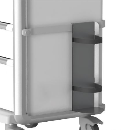 BAILIDA Oxygen Tank Holder with Side Rail for EX series - Metal Powder Coated Oxygen Tank Holder