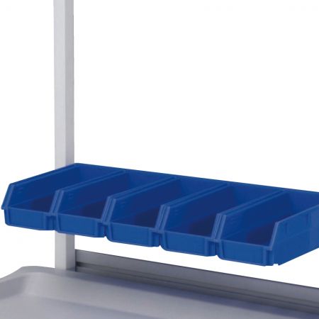 BAILIDA Bulk Bins with Back Rail - 5 Bulk Bins in a set for Easy Organizing.