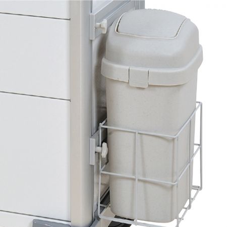 BAILIDA Abfallbehälter mit Schwingdeckel und Seitenschiene - Abfallbehälter mit Schwingdeckel.