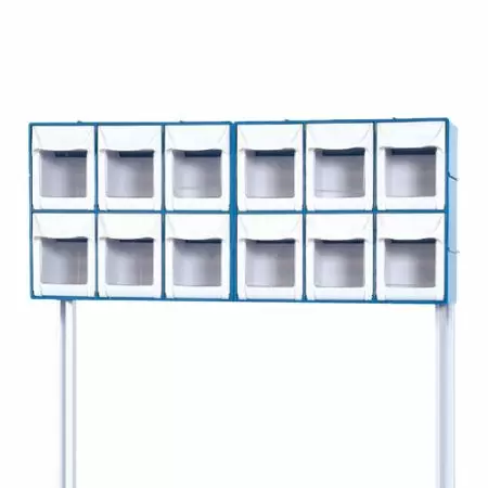 BAILIDA Small Tilt Bin Organizer - Quick Access Storage Tilt Bin System.