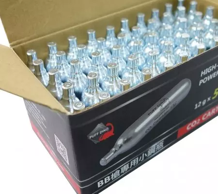 PUFF DINO CO2 Cartridge - 50pics - PUFF DINO CO2 Cartridge -12g - 50pcs