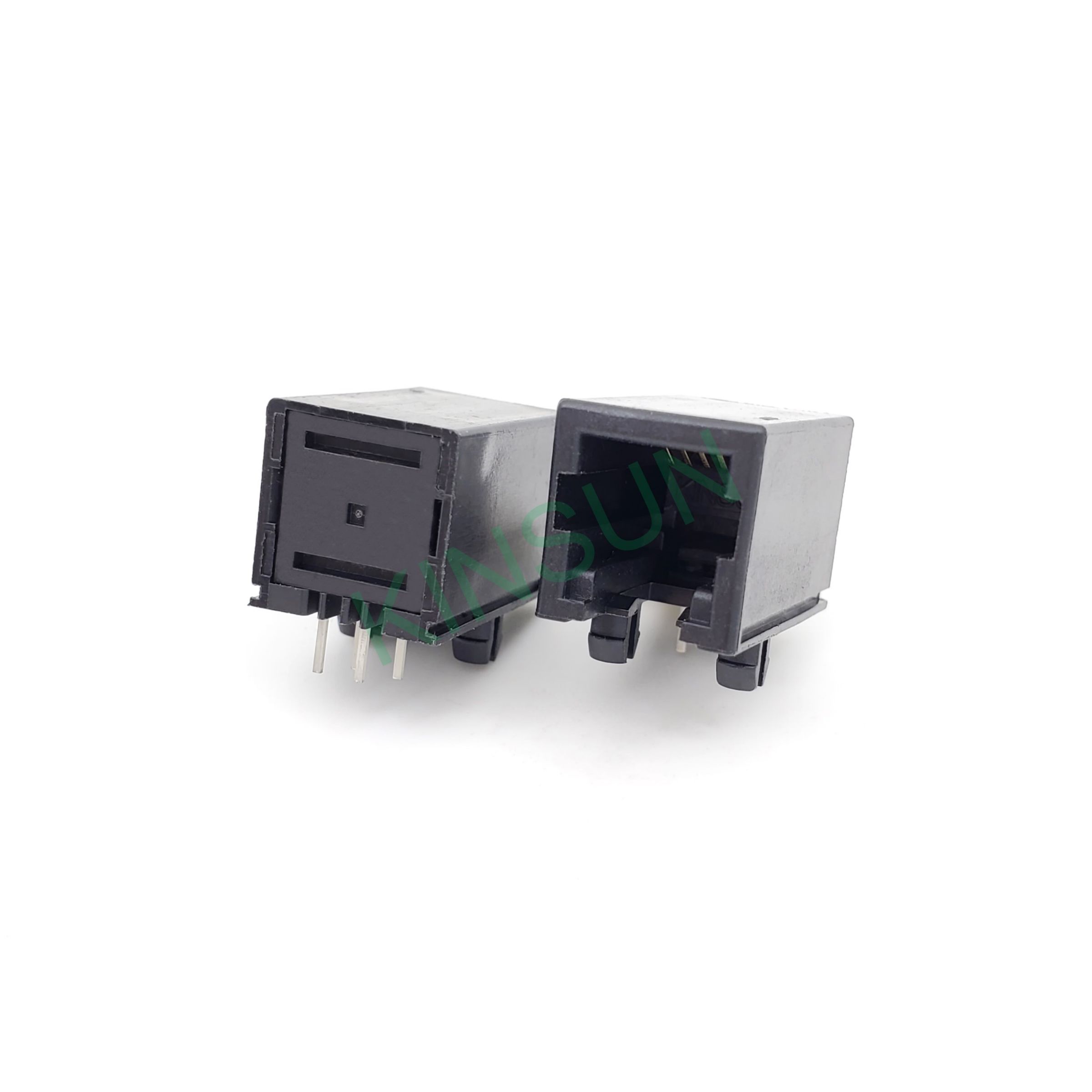 Side Entry Latch-Down Very Low Profile Shielded RJ11 RJ12 RJ14 RJ45 ...