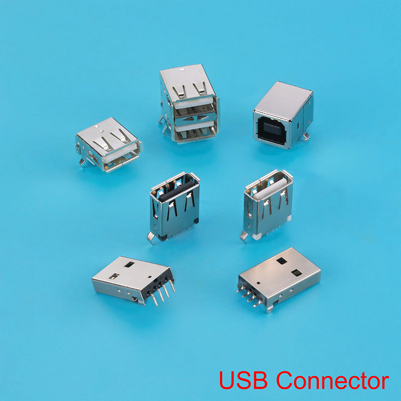 Conector USB3.0 tipo A, utilizado en ratones, teclados y computadoras de escritorio.