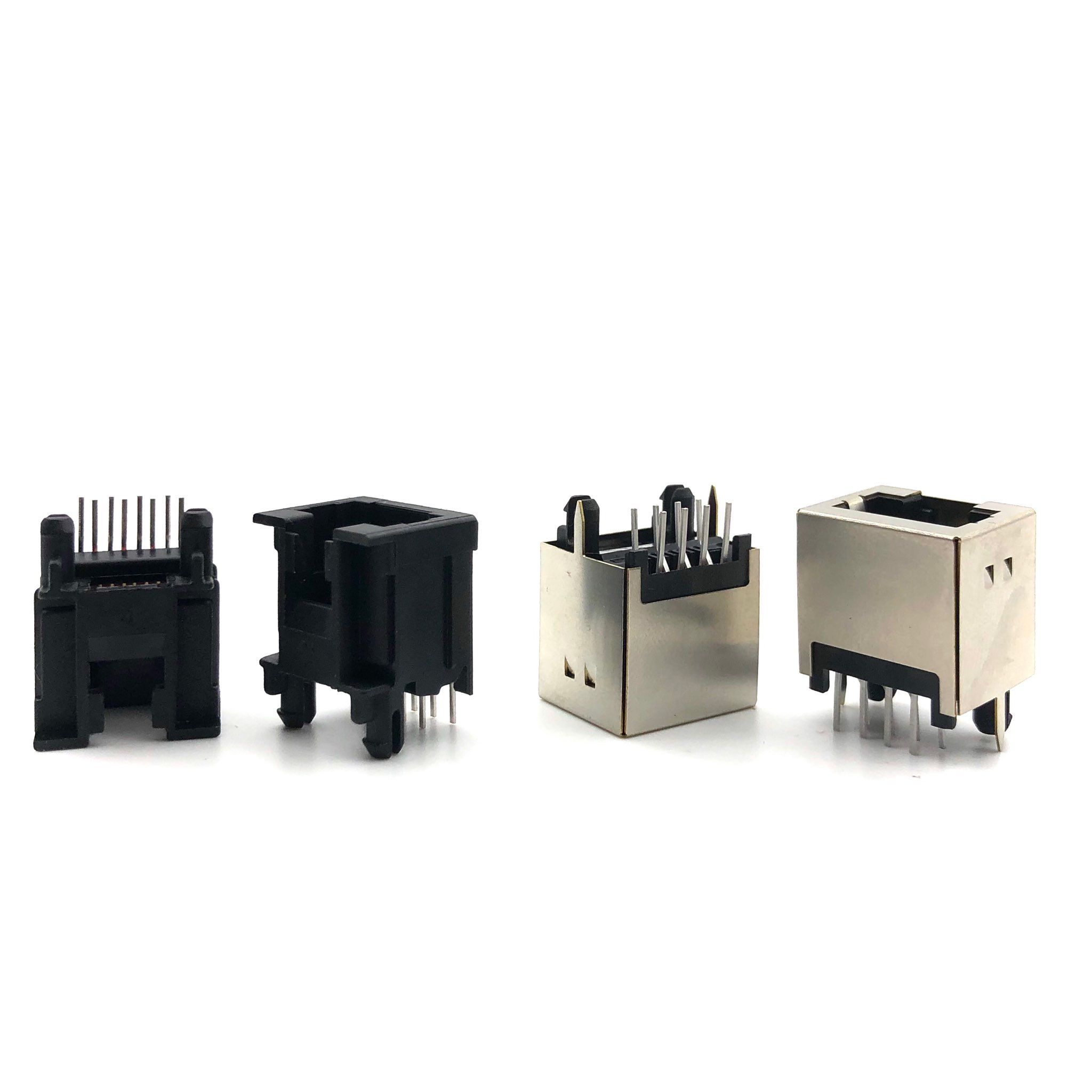 Spring Jack Pcb Top Entry PCB Jack - CAT.5, Unshielded Type | 35 Years Modular Jacks ...