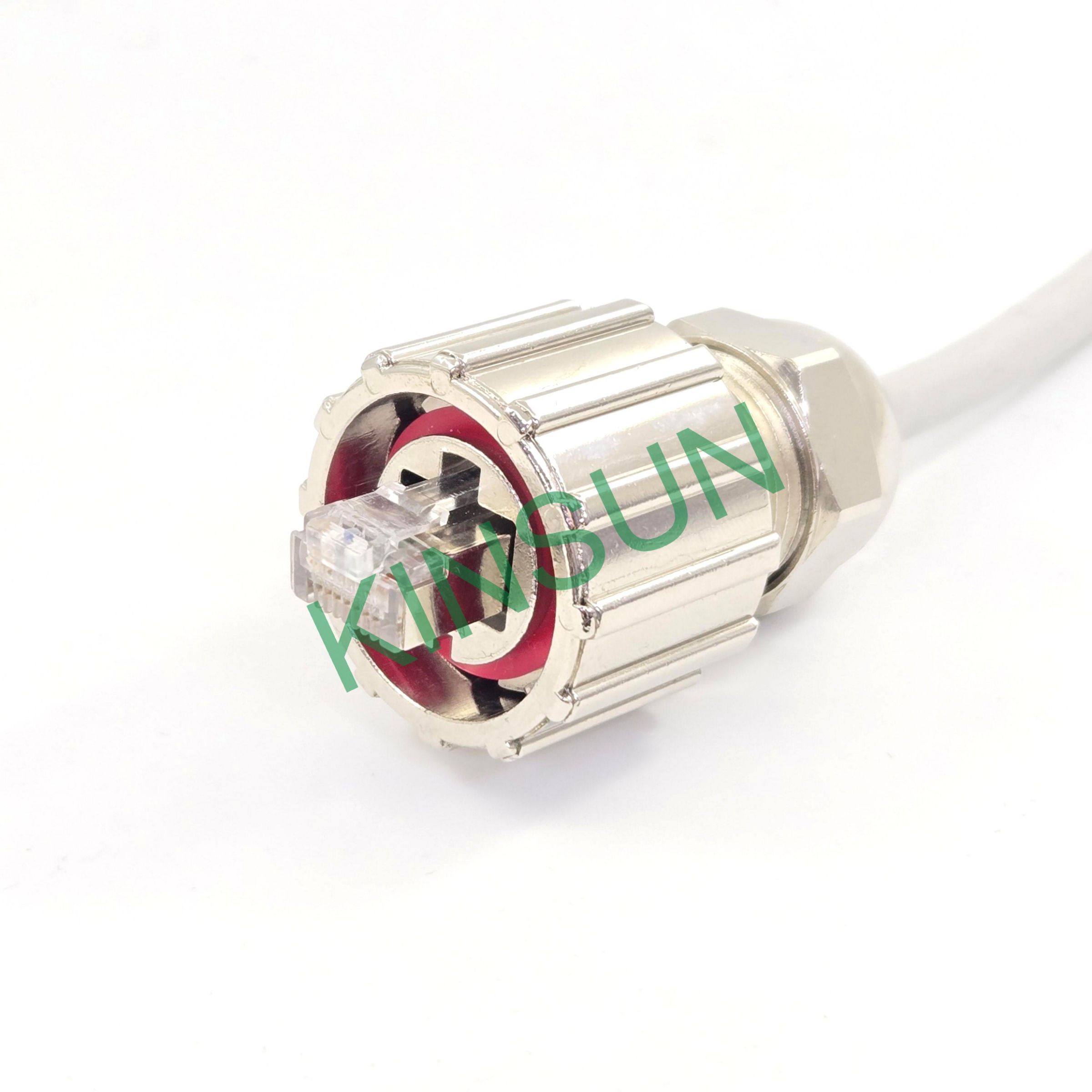 防水卡榫式快速鎖付RJ45網絡接頭組合式電纜線組(金屬版本) | 專業防水卡榫式快速鎖付RJ45網絡接頭組合式電纜線組(金屬版本)電子元件 ...
