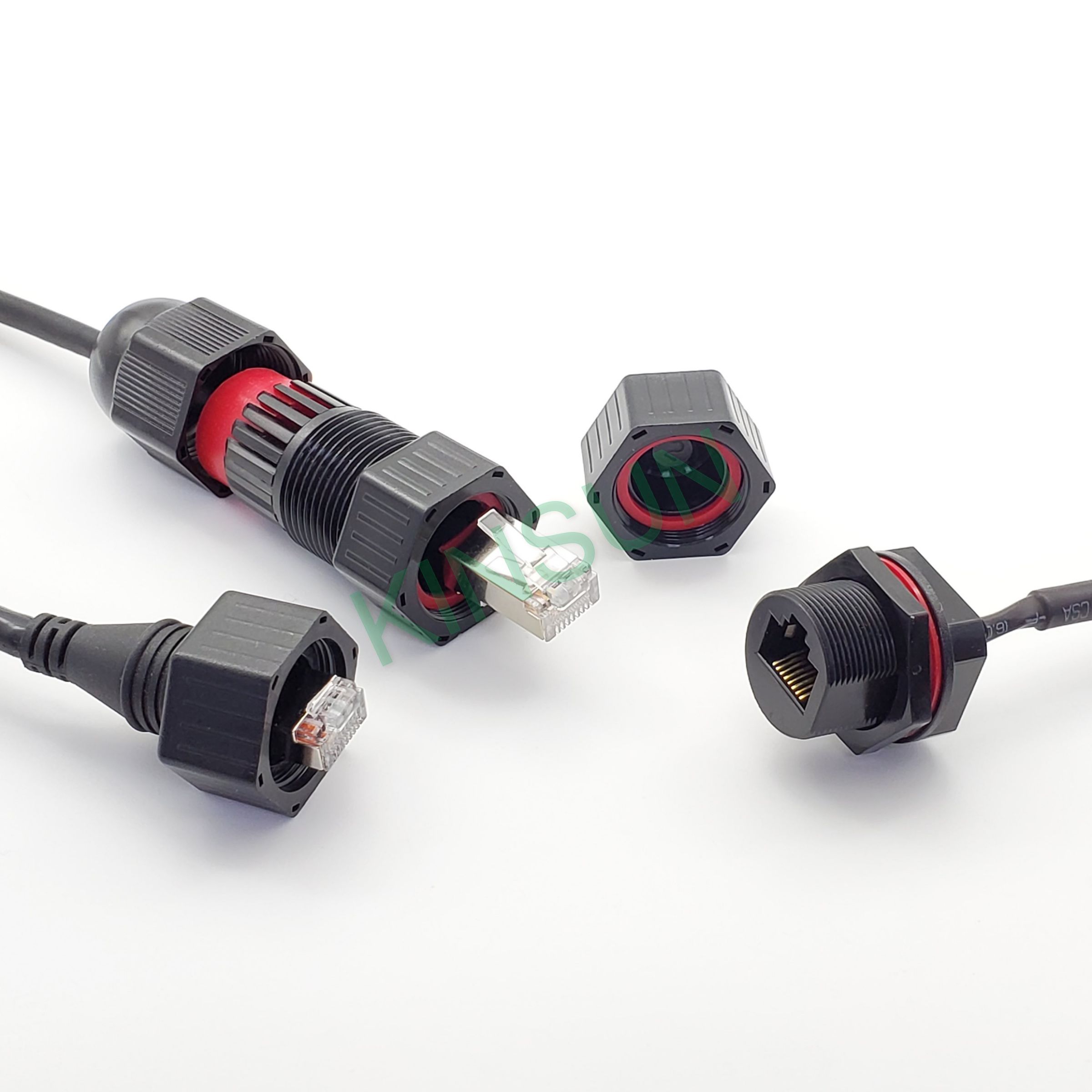 Waterproof RJ45 Jack with RJ45 Plug Cable - Waterproof RJ45 Ethernet ...