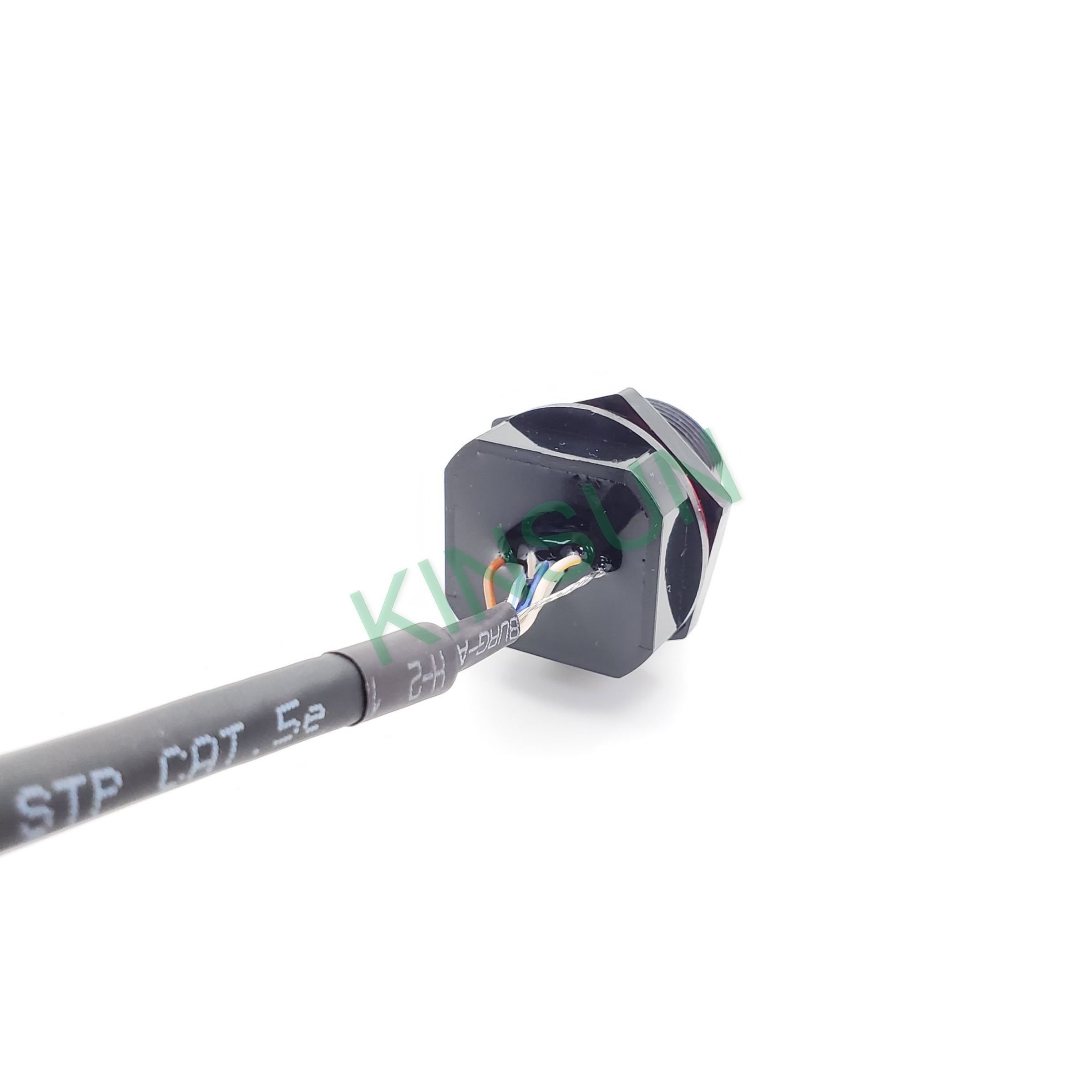 جک RJ45 ضد آب با کابل پلاگ RJ45 - کابل جک اترنت RJ45 ضد آب به پلاگ RJ45 ...