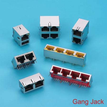 Cổng jack RJ góc phải - Cổng jack RJ gắn trên PCB