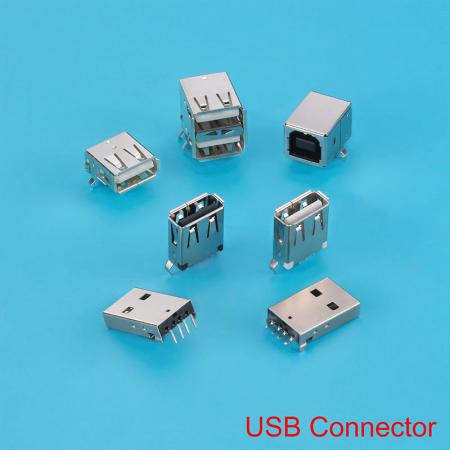 USB 커넥터 - USB3.0 A 타입 커넥터, 마우스, 키보드 및 데스크톱 컴퓨터에서 사용됩니다.