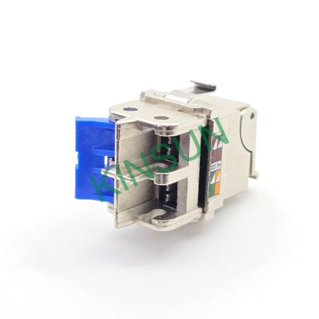 Keystone RJ Jack CAT6A geschirmte IDC-Drahtmontage mit 45° abwärts ...
