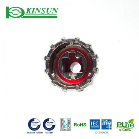 Metallwasserdichter Steckverbinder Kabelseite Schnellverschluss