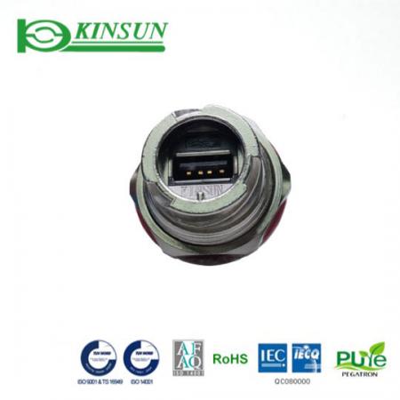 Đầu nối USB/A chống nước bằng kim loại - Khóa nhanh đầu nối chống nước bằng kim loại