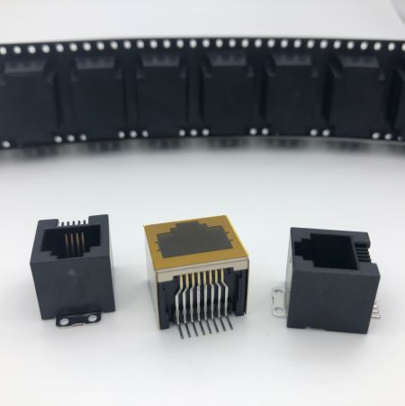 جک مدولار RJ نوع SMT - جک SMT ورودی کناری