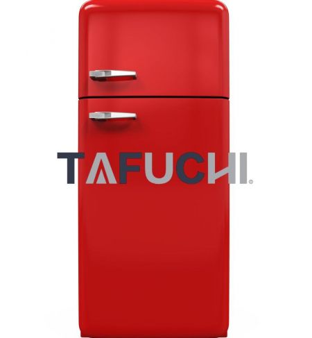 冷蔵庫の外装にはハイグロスアクリル板が使用されており、鮮やかな色合いで冷蔵庫をカラフルで可愛らしく演出し、室内に色彩を加え、全体的なインテリアに質感を与えます。