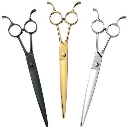 Even Set Handle Feature Japanese 440C Pet Scissors - 2.