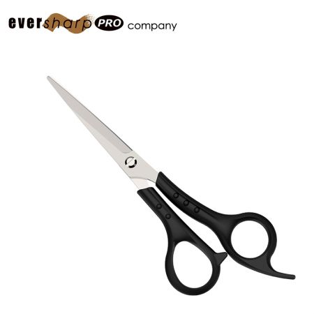 Ciseaux à cheveux à poignée en plastique décalée pour usage domestique - Ciseaux de coiffure Taiwan Barber Shears