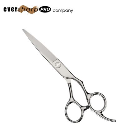 Ergonomic Offset Barber Straight Scissors with Fixed Finger Ring - vg10 Hair Scissors Taiwanese Manufacturer