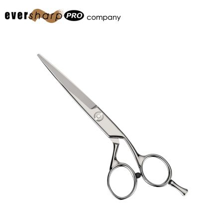 Streamline Design Offset Handle Hair Cutting Shears for Hairdressers - Offset Handle Hair Dressing Scissors with Finger Rest Taiwan Producer
