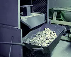 Shell knockout using shaking machine