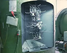 Steel bead cleaning machine for handrail fitting component