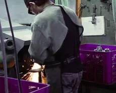 Burr free treatment, polishing process