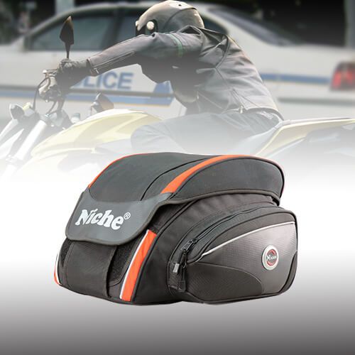 30L Expandable Tail Bag with Waterproof Cover, Helmet Bag – Kemimoto
