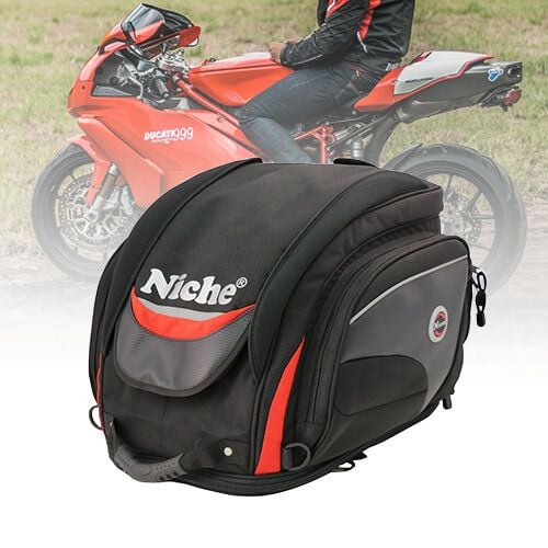 Bolsa para asiento de motocicleta, bolsa trasera de doble uso, mochila para  motocicleta, bolsas de equipaje para deportes al aire libre, bolsa de