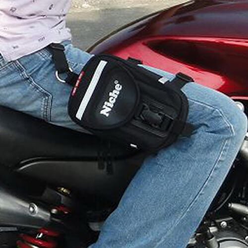  Bolsa de pierna para motocicleta, para uso al aire