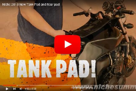 Niche 2019 Motorrad-Tank-/Rückseiten-Pad und Rucksackinstallation