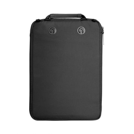 15,6-Zoll-Laptop-Hülle mit magnetischem Schnallenverschluss auf der Rückseite, kann an den FasRelis-System-Rucksack angebracht werden.