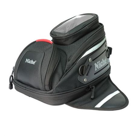 Vodotěsná malá taška na nádrž s 3 silnými magnetickými univerzálními pro pouliční motocykl, průhledný kapsička na vrchu tašky na motocyklovou nádrž pro chytrý telefon nebo GPS.