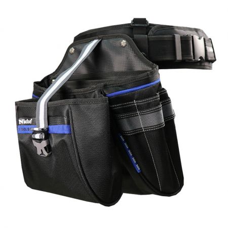 Easily fits 2" belt and waist padded.