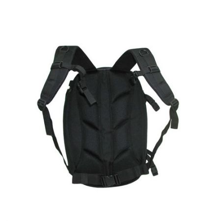 Ergonomic back panel is added Sternum strap and Waist belt for stable carry.