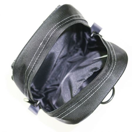 Dual zipper closure main compartment tool bag