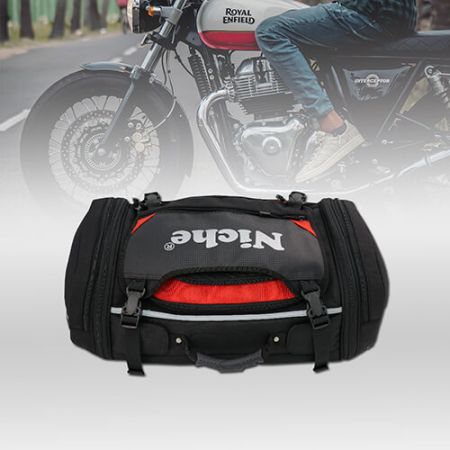 Motorrad Hecktasche Wasserdicht,Motorrad-Rücksitztasche,Multifunktionale PU  Leder Motorradhelmtasche Aufbewahrungstasche Reitrucksack, 18,5 Liter :  : Auto & Motorrad