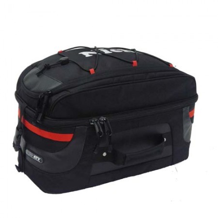 Sac de porte-bagages arrière pour VTT en gros avec cordon élastique sur le dessus, sac latéral de 22,5 L, taille : 45x25x20 cm