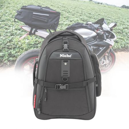Motorrad Hecktasche Wasserdicht,Motorrad-Rücksitztasche,Multifunktionale PU  Leder Motorradhelmtasche Aufbewahrungstasche Reitrucksack, 18,5 Liter
